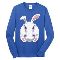 Easter Baseball Ball Easter Day Funny Easter Bunny Baseball Gift Tall Long Sleeve T-Shirt