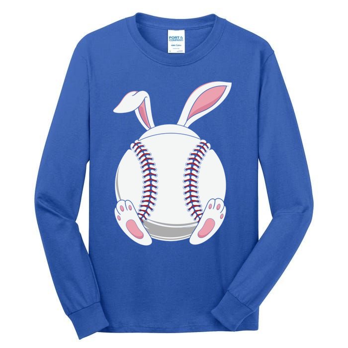 Easter Baseball Ball Easter Day Funny Easter Bunny Baseball Gift Tall Long Sleeve T-Shirt