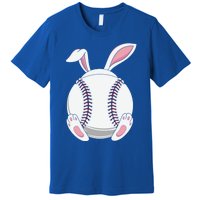 Easter Baseball Ball Easter Day Funny Easter Bunny Baseball Gift Premium T-Shirt