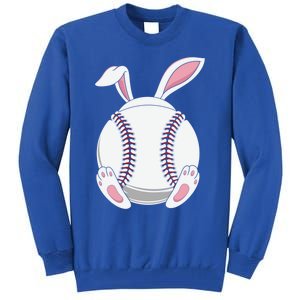 Easter Baseball Ball Easter Day Funny Easter Bunny Baseball Gift Tall Sweatshirt