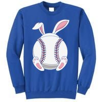 Easter Baseball Ball Easter Day Funny Easter Bunny Baseball Gift Tall Sweatshirt