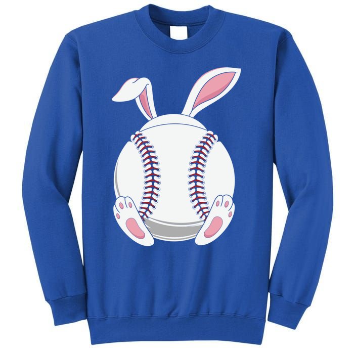 Easter Baseball Ball Easter Day Funny Easter Bunny Baseball Gift Tall Sweatshirt