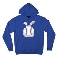 Easter Baseball Ball Easter Day Funny Easter Bunny Baseball Gift Tall Hoodie