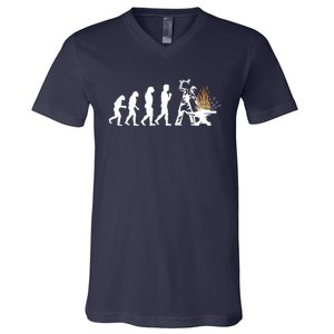 Evolution Blacksmith Blacksmithing Knifemaker Gift Tee V-Neck T-Shirt