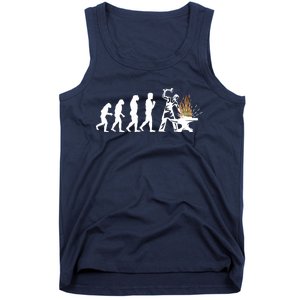 Evolution Blacksmith Blacksmithing Knifemaker Gift Tee Tank Top