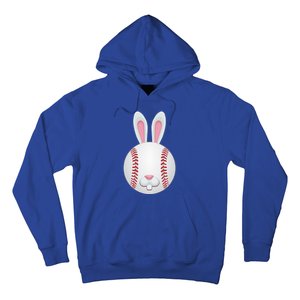 Easter Baseball Ball Egg Bunny Ears Funny Player Gift Hoodie