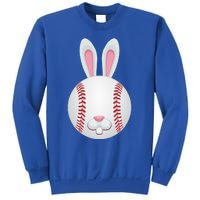 Easter Baseball Ball Egg Bunny Ears Funny Player Gift Sweatshirt