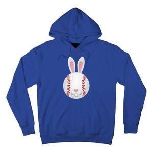 Easter Baseball Ball Egg Bunny Ears Funny Player Gift Tall Hoodie