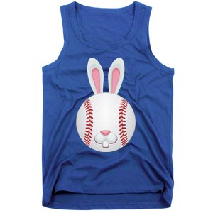 Easter Baseball Ball Egg Bunny Ears Funny Player Gift Tank Top