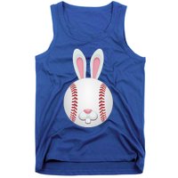 Easter Baseball Ball Egg Bunny Ears Funny Player Gift Tank Top