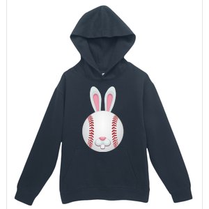 Easter Baseball Ball Egg Bunny Ears Funny Player Gift Urban Pullover Hoodie