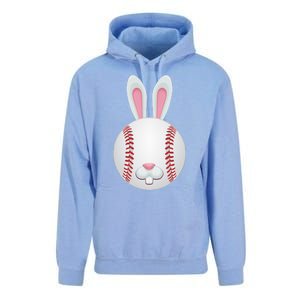 Easter Baseball Ball Egg Bunny Ears Funny Player Gift Unisex Surf Hoodie