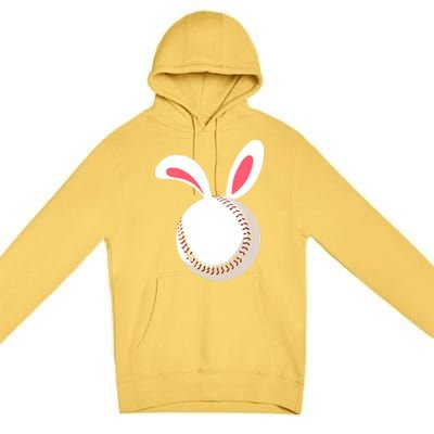 Easter Baseball Bunny Ears Happpy Easter Day Gift Premium Pullover Hoodie