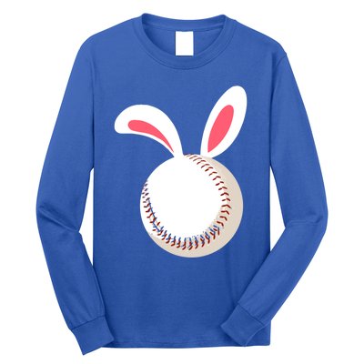 Easter Baseball Bunny Ears Happpy Easter Day Gift Long Sleeve Shirt