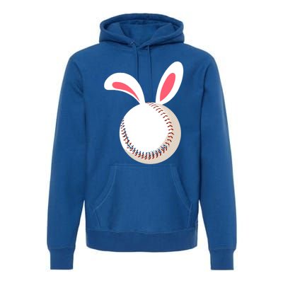 Easter Baseball Bunny Ears Happpy Easter Day Gift Premium Hoodie