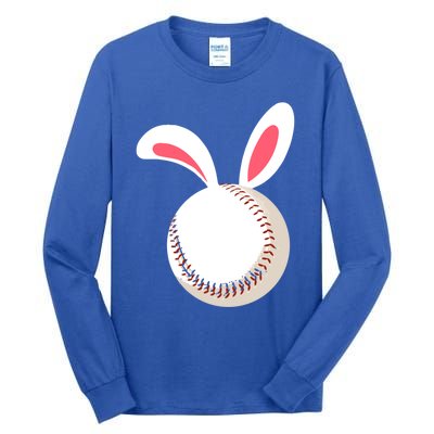 Easter Baseball Bunny Ears Happpy Easter Day Gift Tall Long Sleeve T-Shirt