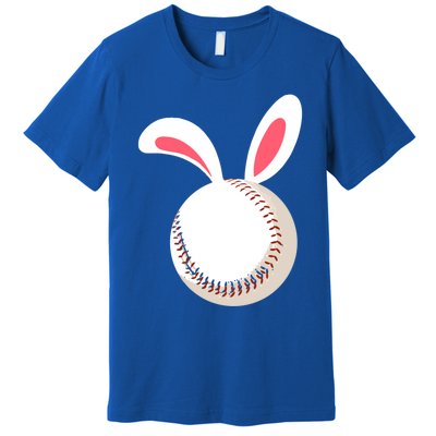 Easter Baseball Bunny Ears Happpy Easter Day Gift Premium T-Shirt