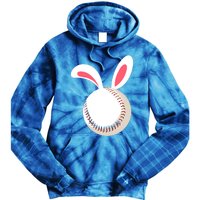 Easter Baseball Bunny Ears Happpy Easter Day Gift Tie Dye Hoodie