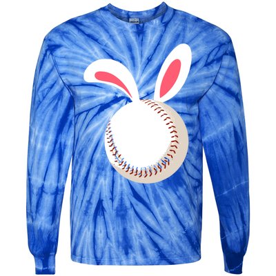 Easter Baseball Bunny Ears Happpy Easter Day Gift Tie-Dye Long Sleeve Shirt