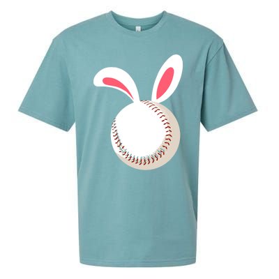 Easter Baseball Bunny Ears Happpy Easter Day Gift Sueded Cloud Jersey T-Shirt