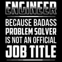 Engineer Because Badass Problem Solver Is Not An Job Title Full-Length Apron With Pockets