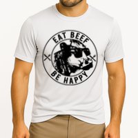 Eat Beef Be Happy Funny Gift Cooling Performance Crew T-Shirt