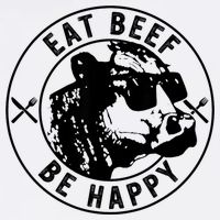 Eat Beef Be Happy Funny Gift Cooling Performance Crew T-Shirt