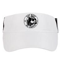 Eat Beef Be Happy Funny Gift Adult Drive Performance Visor