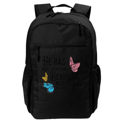 Everything Beautiful Bible Verse God Jesus Christian Gift Backpack