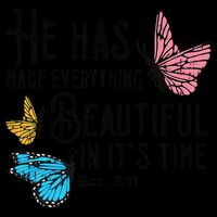 Everything Beautiful Bible Verse God Jesus Christian Gift Drawstring Bag