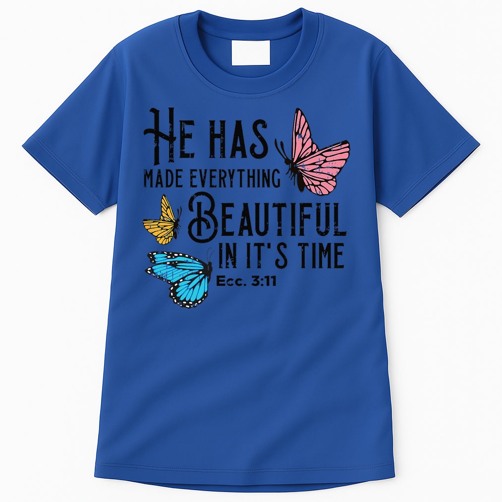 Everything Beautiful Bible Verse God Jesus Christian Gift Tall T-Shirt