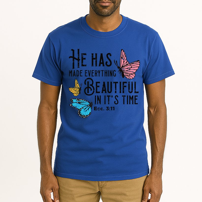 Everything Beautiful Bible Verse God Jesus Christian Gift Tall T-Shirt