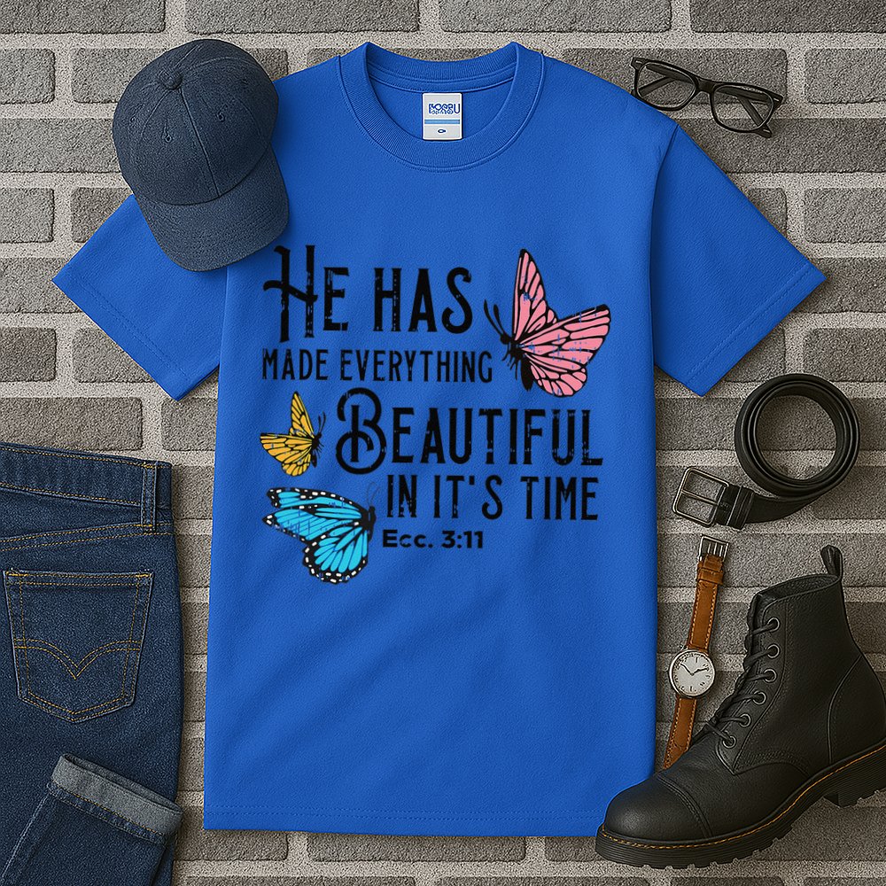 Everything Beautiful Bible Verse God Jesus Christian Gift Tall T-Shirt