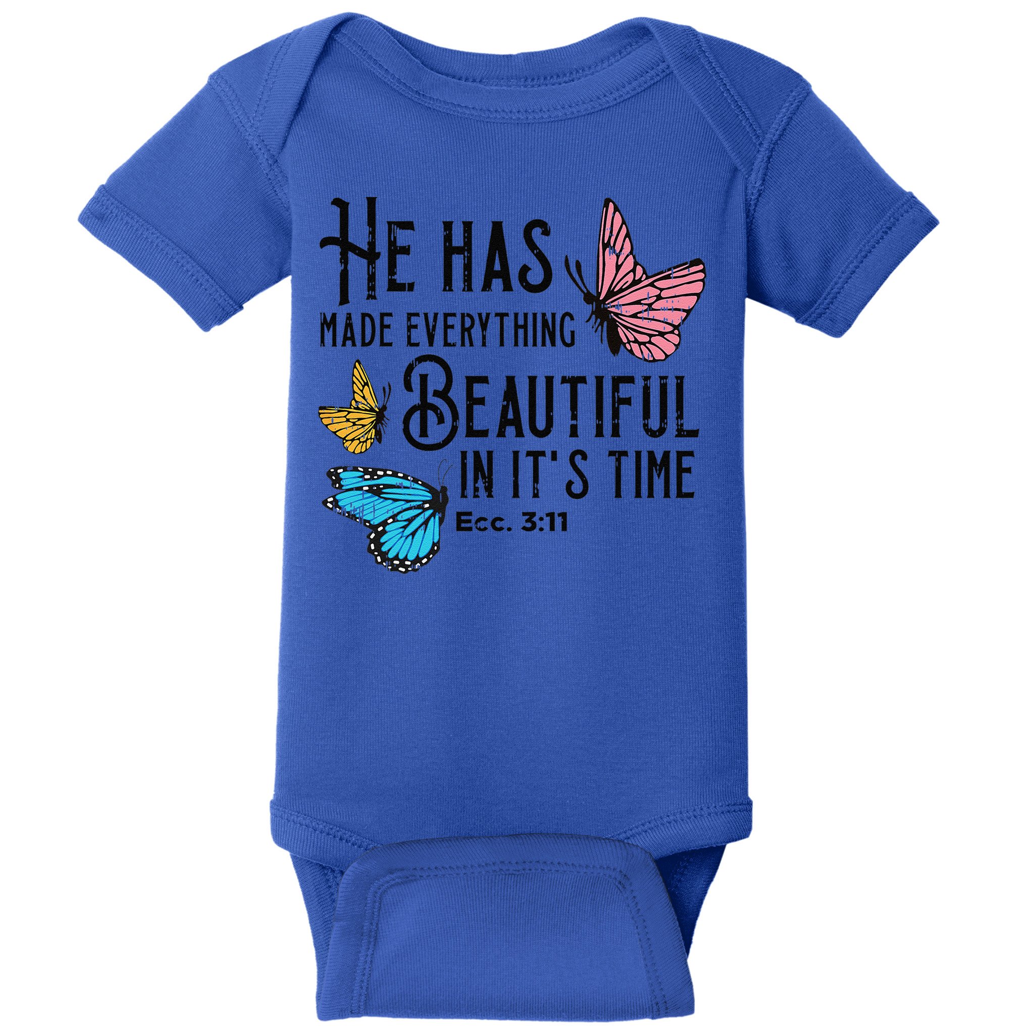 Everything Beautiful Bible Verse God Jesus Christian Gift Baby Bodysuit