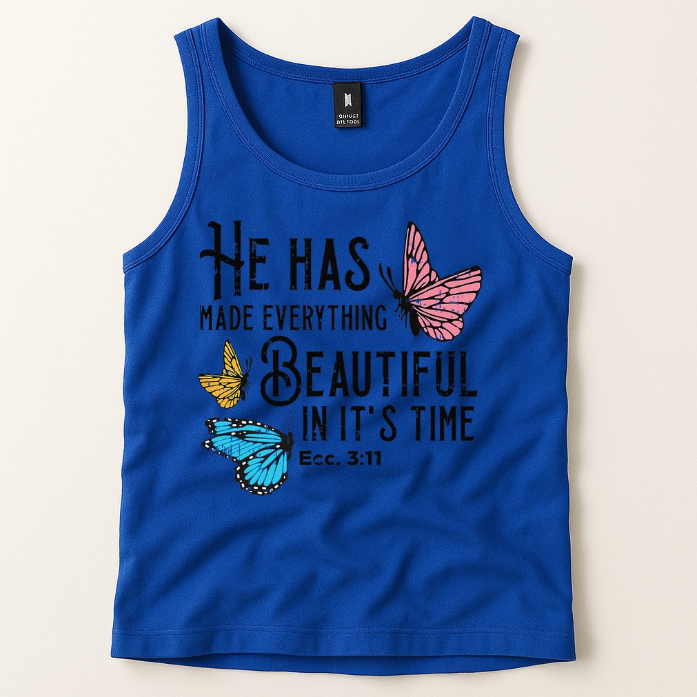 Everything Beautiful Bible Verse God Jesus Christian Gift Tank Top