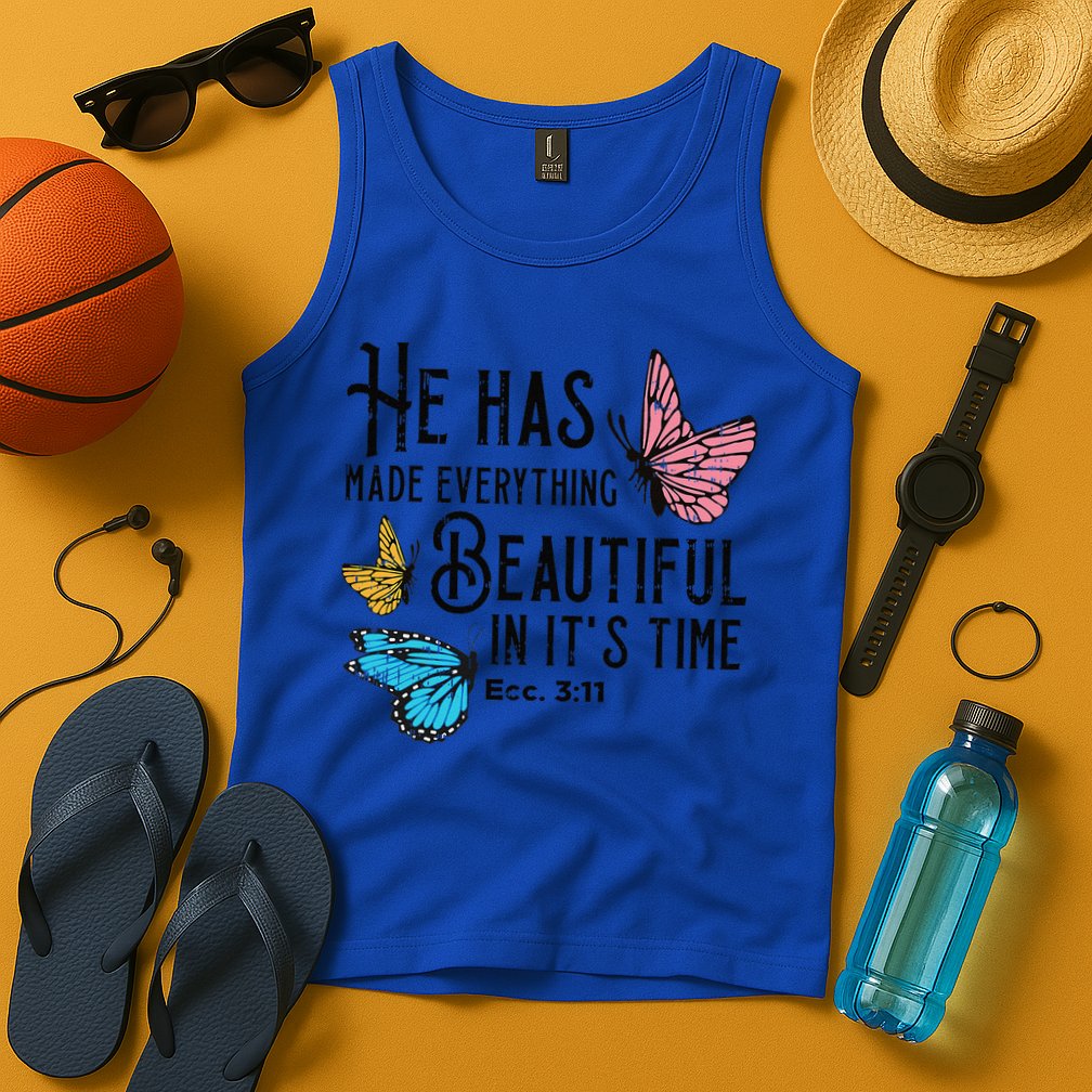 Everything Beautiful Bible Verse God Jesus Christian Gift Tank Top