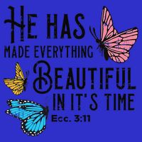 Everything Beautiful Bible Verse God Jesus Christian Gift Tank Top