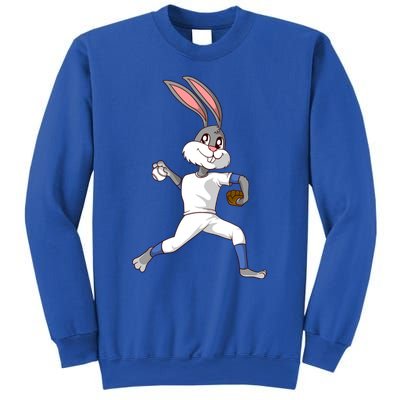 Easter Bunny Baseball Rabbit Pitcher Cute Gift Sweatshirt