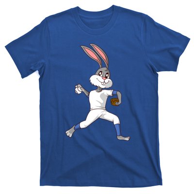 Easter Bunny Baseball Rabbit Pitcher Cute Gift T-Shirt