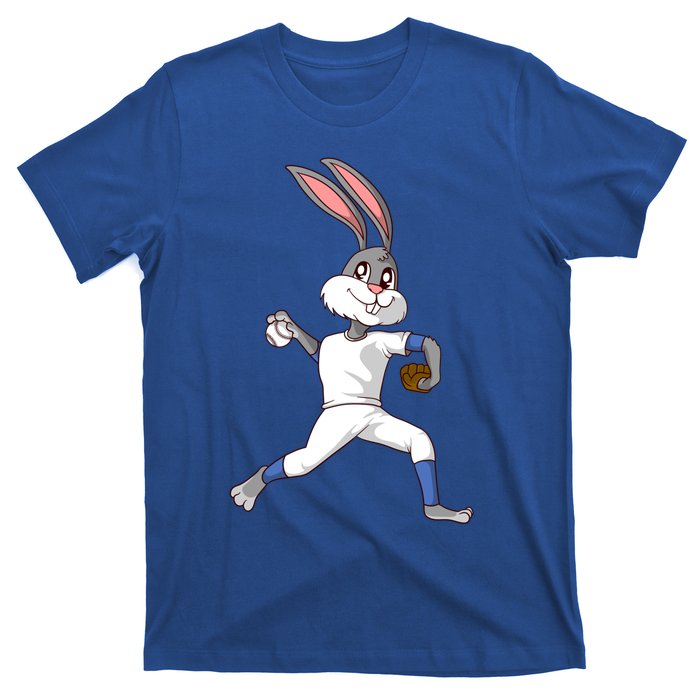 Easter Bunny Baseball Rabbit Pitcher Cute Gift T-Shirt