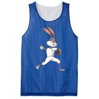 Easter Bunny Baseball Rabbit Pitcher Cute Gift Mesh Reversible Basketball Jersey Tank