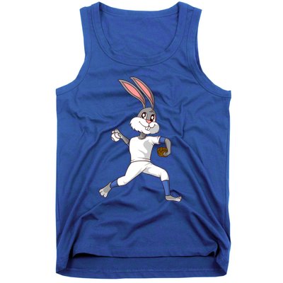 Easter Bunny Baseball Rabbit Pitcher Cute Gift Tank Top