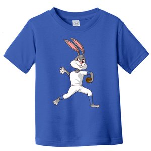 Easter Bunny Baseball Rabbit Pitcher Cute Gift Toddler T-Shirt