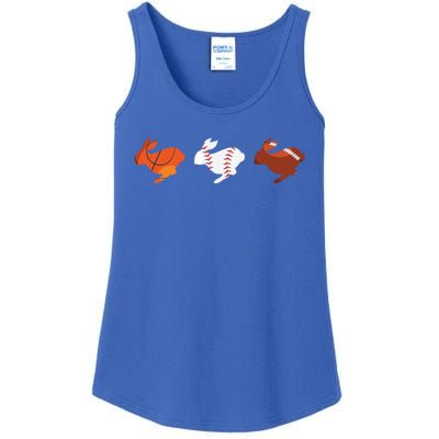 Easter Bunny Basketball Baseball Football Outfits Gift Ladies Essential Tank