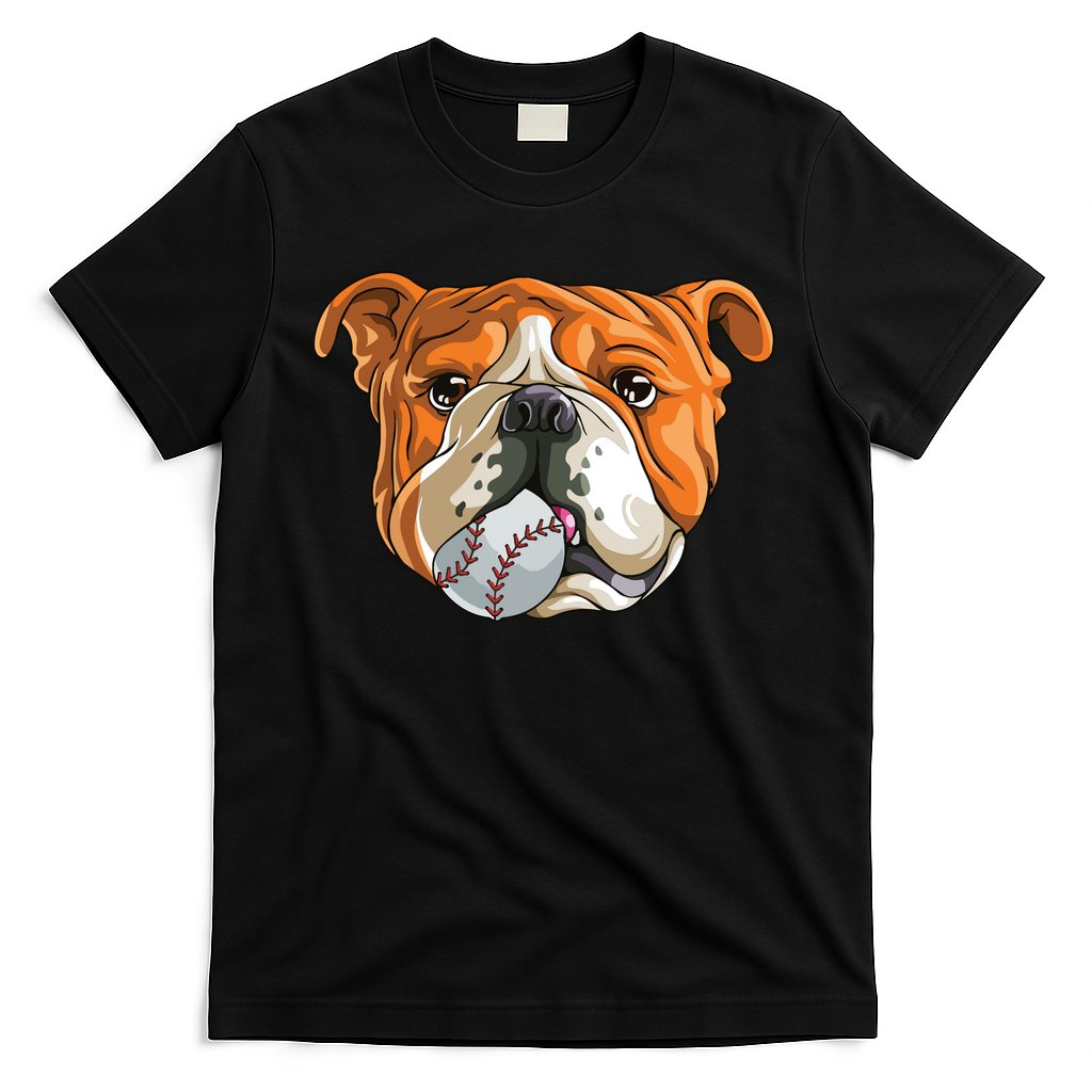 English Bulldog Baseball T Dog Funny Cute Lover T-Shirt