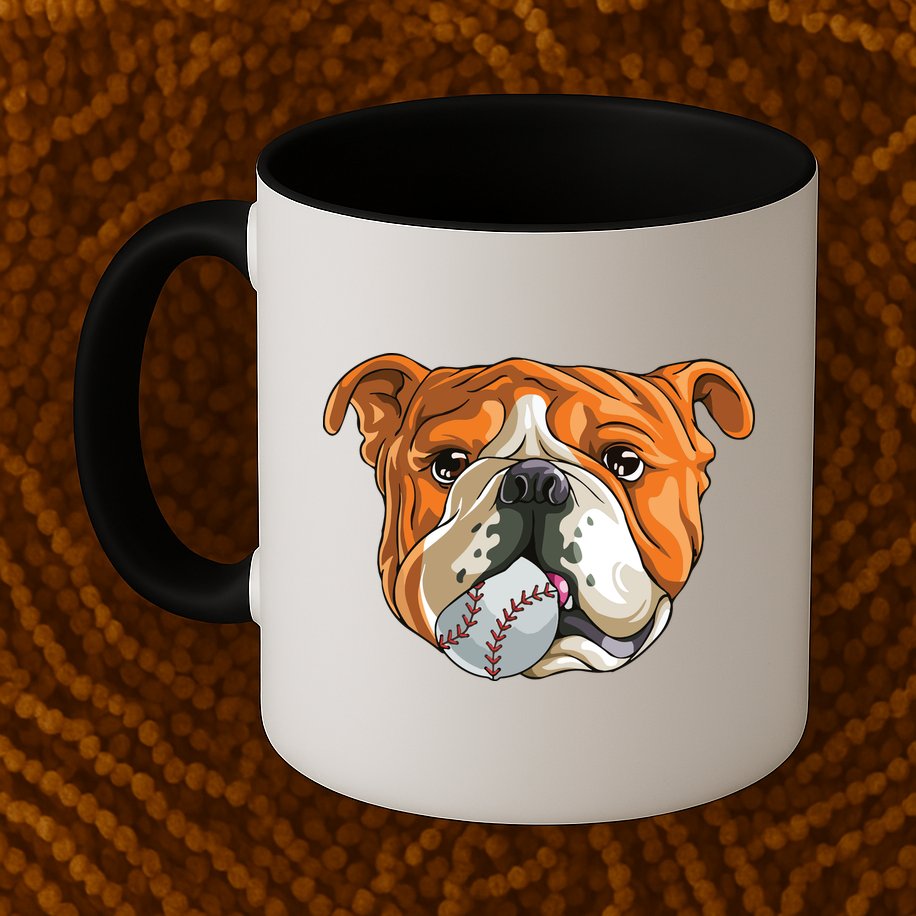 English Bulldog Baseball T Dog Funny Cute Lover Mug