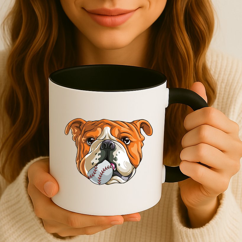 English Bulldog Baseball T Dog Funny Cute Lover Mug