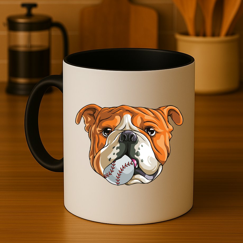 English Bulldog Baseball T Dog Funny Cute Lover Mug