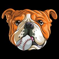 English Bulldog Baseball T Dog Funny Cute Lover 16 in Basic Backpack
