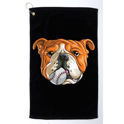 English Bulldog Baseball T Dog Funny Cute Lover Golf Towel